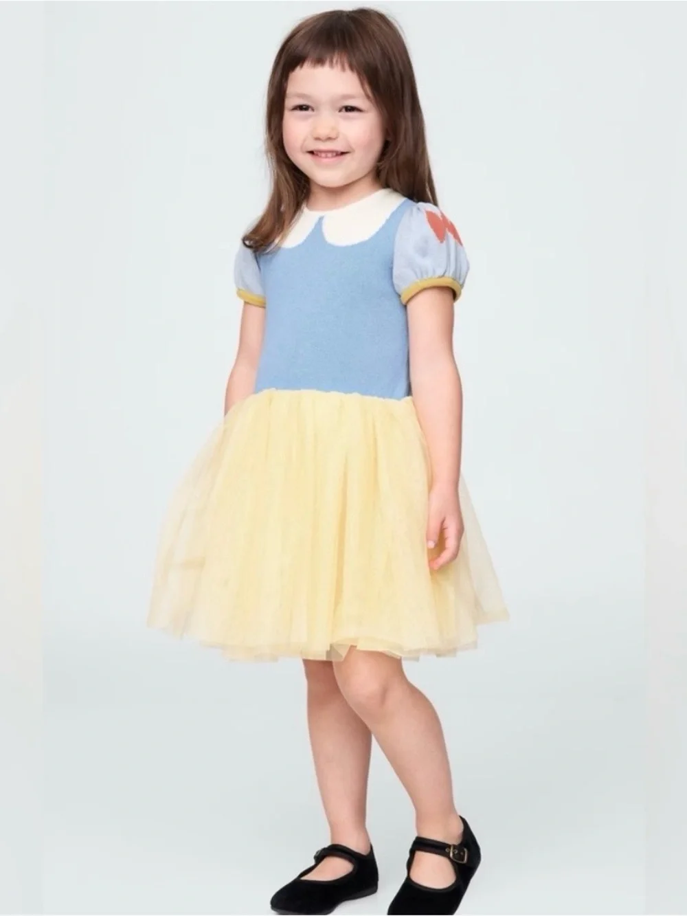 Gap x Disney Toddler Girl Snow White Knit Tulle Dress 2T